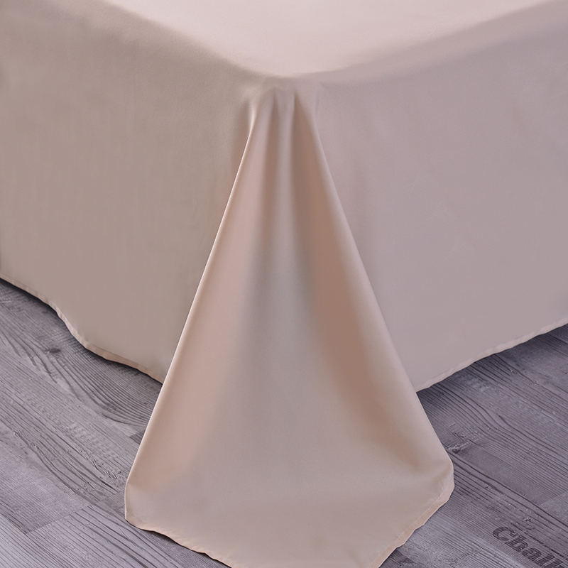 Klassisches, atmungsaktives, maschinenwaschbares Satin-Bettlaken-Set mit 4 Stück